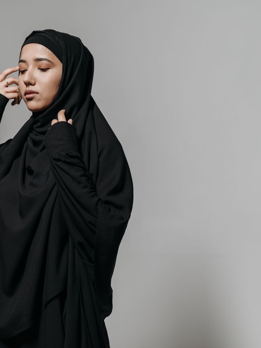 بلوز آزاد و شلوار نخی سرمه‌ای مدل H407